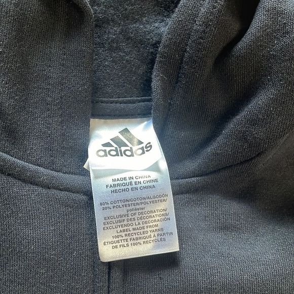 Adidas Little Boys Zip Front Essential Fleece Hoodie and Jogger - Picture 7 of 16
